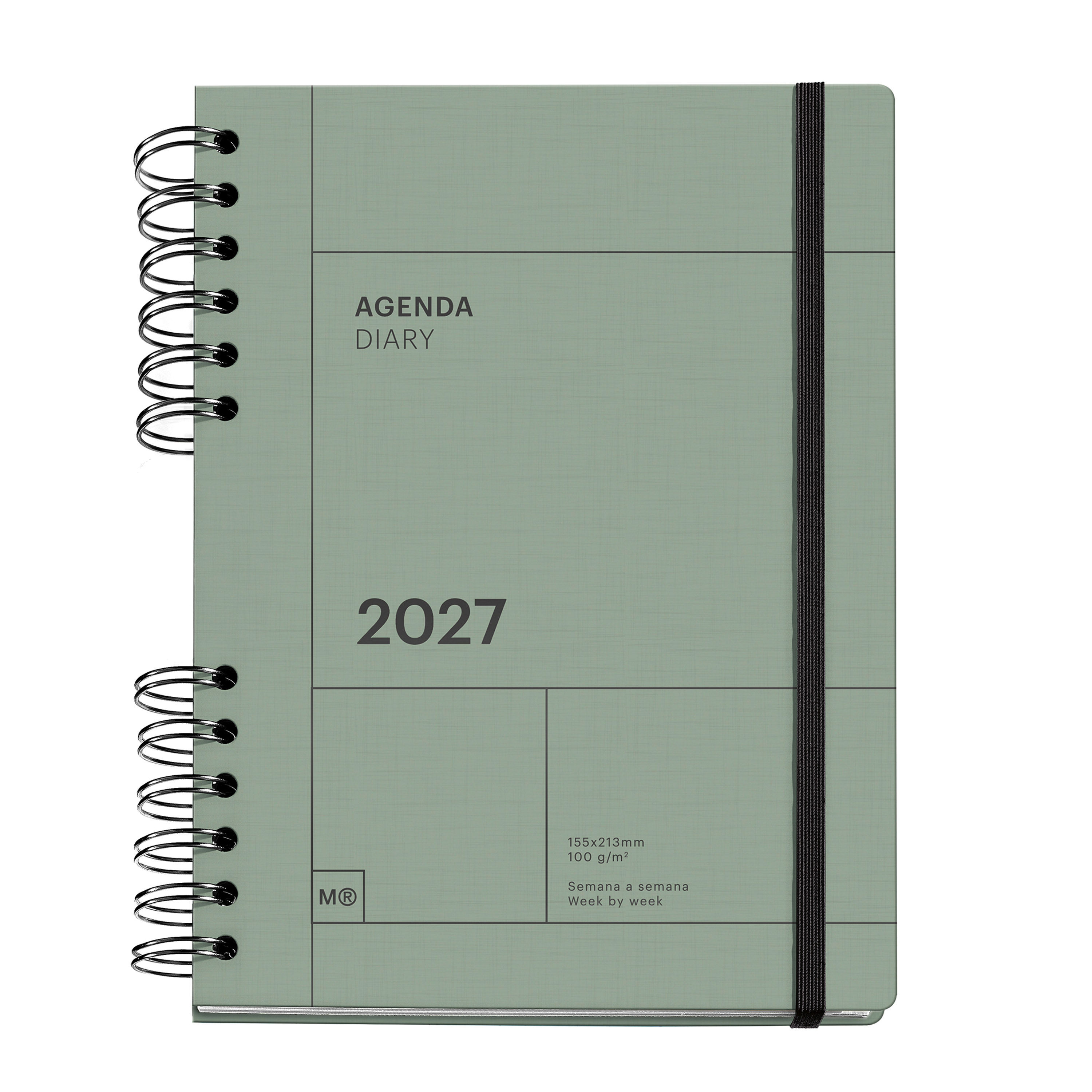 Agenda Semainier Miquelrius 2026 Format A5+ - Couverture Souple Spirale, Papier 80 G/m² - Planning Hebdo En Catalan - 11
