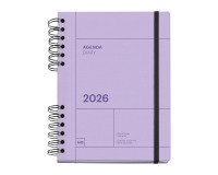 Agenda semana vista 155x213 mm Back to Basics Rosa Miquelrius