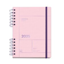 Agenda semana vista 155x213 mm Back to Basics Rosa Miquelrius