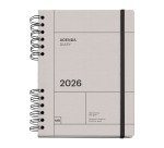 Agenda semana vista 160,5x218 mm Back to Basics Gris Miquelrius