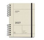 Agenda semana vista 160,5x218 mm Back to Basics Crema Miquelrius