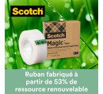 Ruban Magic invisible Écolo Scotch 19 mm x 30 m