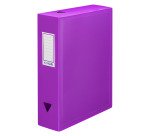 Boîte de classement plastique  Essentiel Recycle Viquel dos 8 cm couleurs tendance