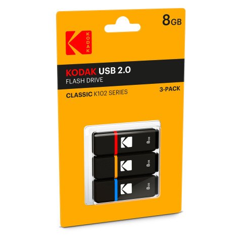 Pack von 3 USB-Sticks 2.0 KODAK 8 GB