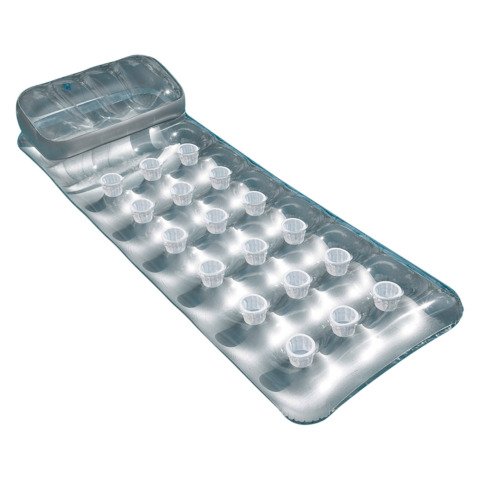 Colchoneta hinchable capacidad para 18 vasos
