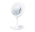 Espejo de maquillaje con luz LED brillante