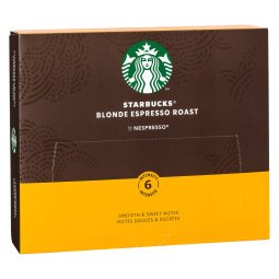 Capsule de café Starbucks® Blonde Espresso Roast by Nespresso - Boîte de 50 - Compatible Nespresso Pro