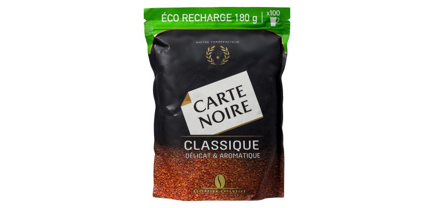 Instant coffee Carte Noire Classic 100% Arabica - Refill of 180 g