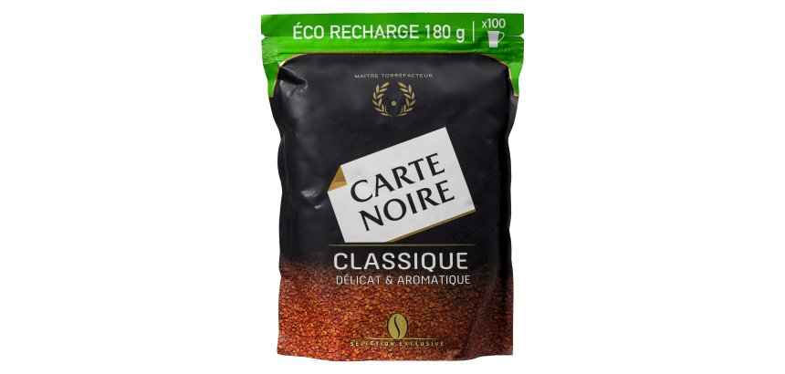 Café soluble Carte noire Classique 100 % Arabica  - Recharge de 180 g