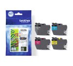 Brother Pack de 4 cartouches d'encre haute capacité LC422XLVAL