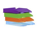 Bandejas transparentes colores fluorescentes Faibo