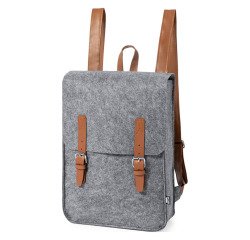 Mochila de fieltro RPET/ Polipiel Zakian
