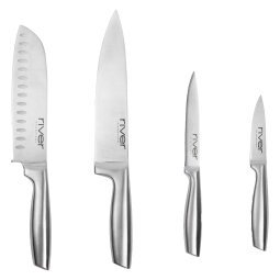 Set de 4 cuchillos de acero inoxidable River