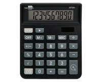 Calculadora liderpapel sobremesa xf20 10 digitos solar y pilas color negro
