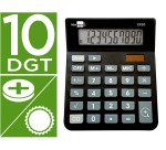 Calculadora liderpapel sobremesa xf20 10 digitos solar y pilas color negro
