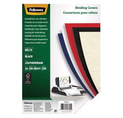 Cubiertas de encuadernación cartón simil piel 250g Fellowest A4 ECO  - Paquete de 100 unidades