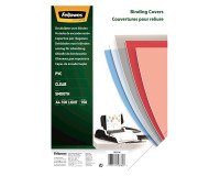 Cubiertas de encuadernación PVC transp. Cristal  Fellowest A4 150 micras - Paquete de 100 unidades
