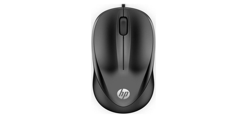Ratón con cable HP 1000 DPI Ambidiestro