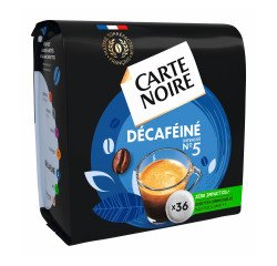 Dosettes de café Carte Noire décafeiné N°5 - Paquet de 36