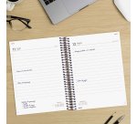 Agenda 155x212 1 Día Página Espiral Personalizable Finocam
