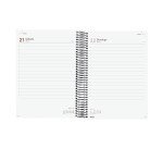 Agenda  155x212 1 Día Página Espiral Year Finocam Negro Español