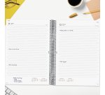 Agenda 210x297 1 Día Página Espiral Year Finocam Negro