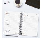 Agenda  155x212 1 Día Página Espiral Year Finocam Negro Español