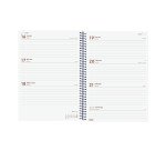 Agenda espiral Year 155 x 215 semana vista Finocam azul