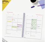 Agenda espiral Year 155 x 215 semana vista Finocam azul