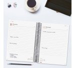 Agenda 155x212 1 Día Página Espiral Year Finocam Negro Catalán