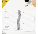 Agenda 155x212 1 Día Página Espiral Year Finocam Negro Catalán