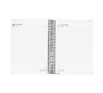 Agenda 155x212 1 Día Página Espiral Year Finocam Negro Catalán