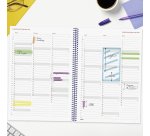 Agenda espiral Year 210 x 297 semana vista Finocam azul