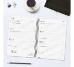 Agenda semana vista 155x212 mm E10 Year negro Finocam