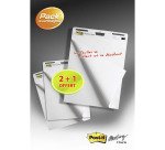 Paperboard - Chevalet de conférence mobile Post-it Meeting Chart à feuilles repositionnables - lot de 2 + 1 gratuit