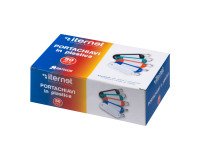 En_portachiavi con targhetta in plastica 50 pezzi