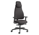 Fauteuil de bureau ergonomique Orion tissu - avec accoudoirs - Mécanisme synchrone - Pied noir