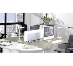 Voile de fond L 90 cm blanc opaque Exprim