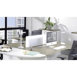 Voile de fond L 90 cm blanc opaque Exprim