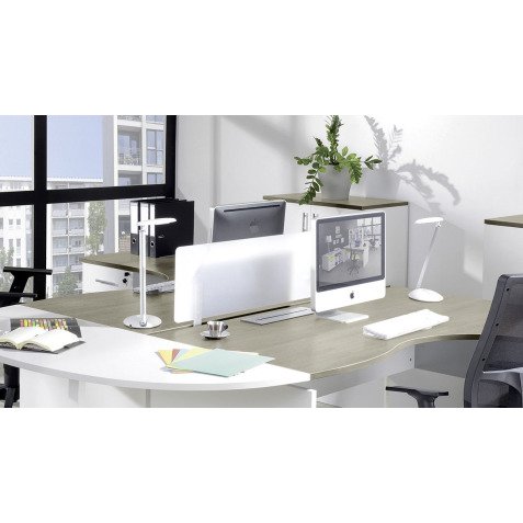 Voile de fond L 90 cm blanc opaque Exprim