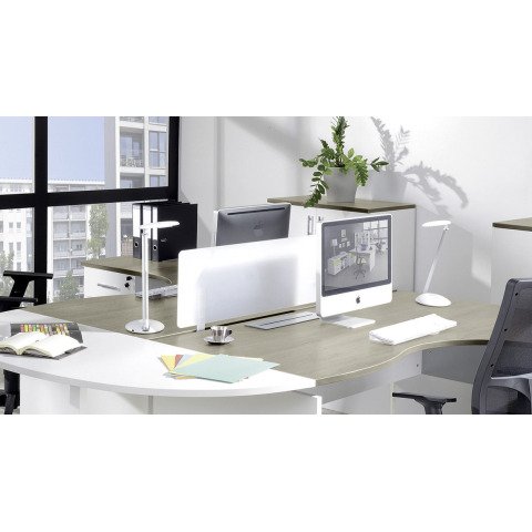 Panel de fondo separador metacrilato - para mesa Eden An 120 cm blanco opaco