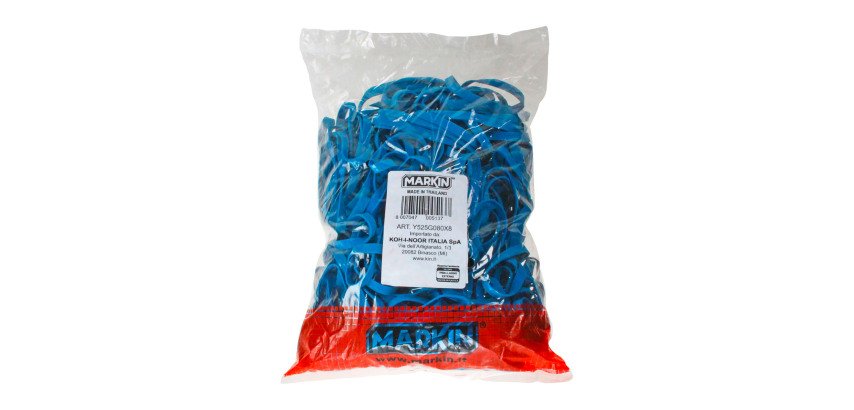 Elastici a fascetta blu 80x8 mm 1 Kg