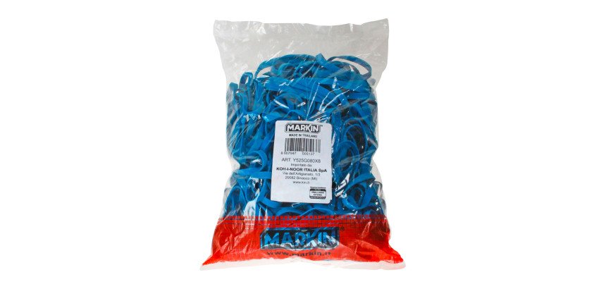 Elastici a fascetta blu 80x8 mm 1 Kg