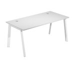 Desk with trapezoidal legs Wood-Metal depth 80 x height 72.5 cm