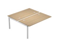 Modulo aggiuntivo bench wood-metal rovere 160x168 cm gambe in metallo bianco