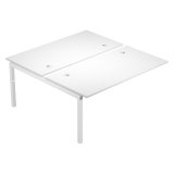 MODULO AGGIUNTIVO BENCH WOOD-METAL BIANCO 180X168 GAMBE IN METALLO BIANCO