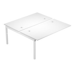 Modulo aggiuntivo bench wood-metal bianco 120x168 cm gambe in metallo bianco
