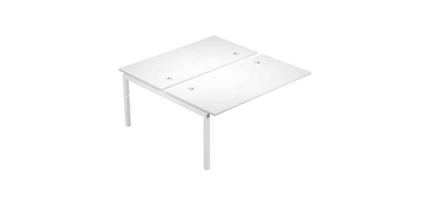 Modulo aggiuntivo bench bianco 160x168 cm gambe in metallo bianco