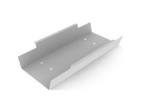 Vaschetta porta cavi linea woody 60 x 12,8 x 6,3h cm in alluminio grigio