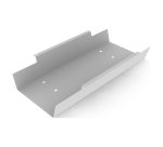 Vaschetta porta cavi per bench linea wood-metal 60 x 32 x 9,9h cm in alluminio grigio
